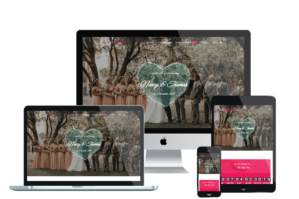 LT Wedding WordPress Theme, a WordPress Template by LTheme (Photo 2 of 2)