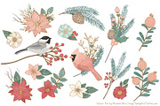 Soft Christmas Leaves and Branches, an Illustration by Amanda Ilkov (Thumbnail 3 of 5)