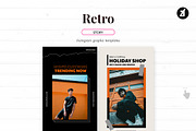 Retro Social media template, a Social Media Template by Chanut is industries (Thumbnail 5 of 8)