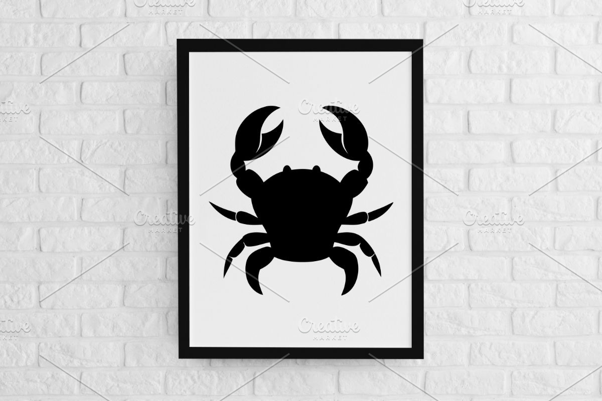 Crab Silhouette SVG, an Animal Illustration by newminddesign (Photo 2 of 3)