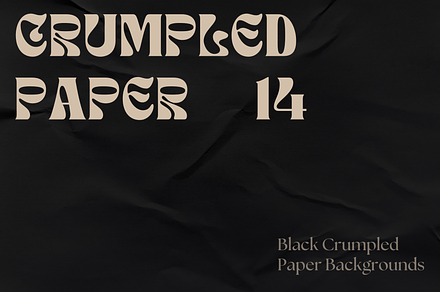 14 Black Crumpled Paper Backgrounds, a Background Photo by Ksuview