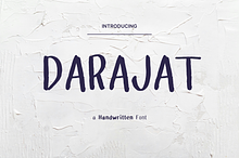 Darajat Handwritten Font