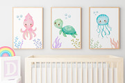 Under the Sea 2 Watercolor Clipart, an Animal Illustration by Estúdio Lin (Thumbnail 5 of 7)