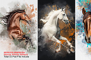 Watercolor Manipulation Horse Effect, an Action Add-On by MRI STUDIO (Thumbnail 1 of 14)
