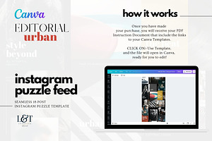 Urban INSTAGRAM PUZZLE Template