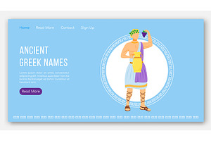 Ancient Greek Names Landing Page