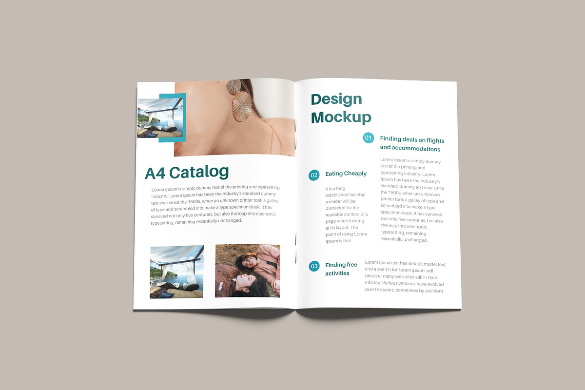 A4 Catalog Brochure Mockup, a Books & Magazine Mockup by NyakBiett (Photo 4 of 6)