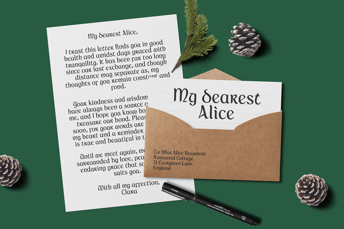 CS Rawline – Uncial Font, a Serif Font by Craft Supply Co. (Photo 5 of 8)