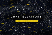 Night Sky with Constellations, an Object Graphic by DOBROGRAPH (Thumbnail 1 of 6)