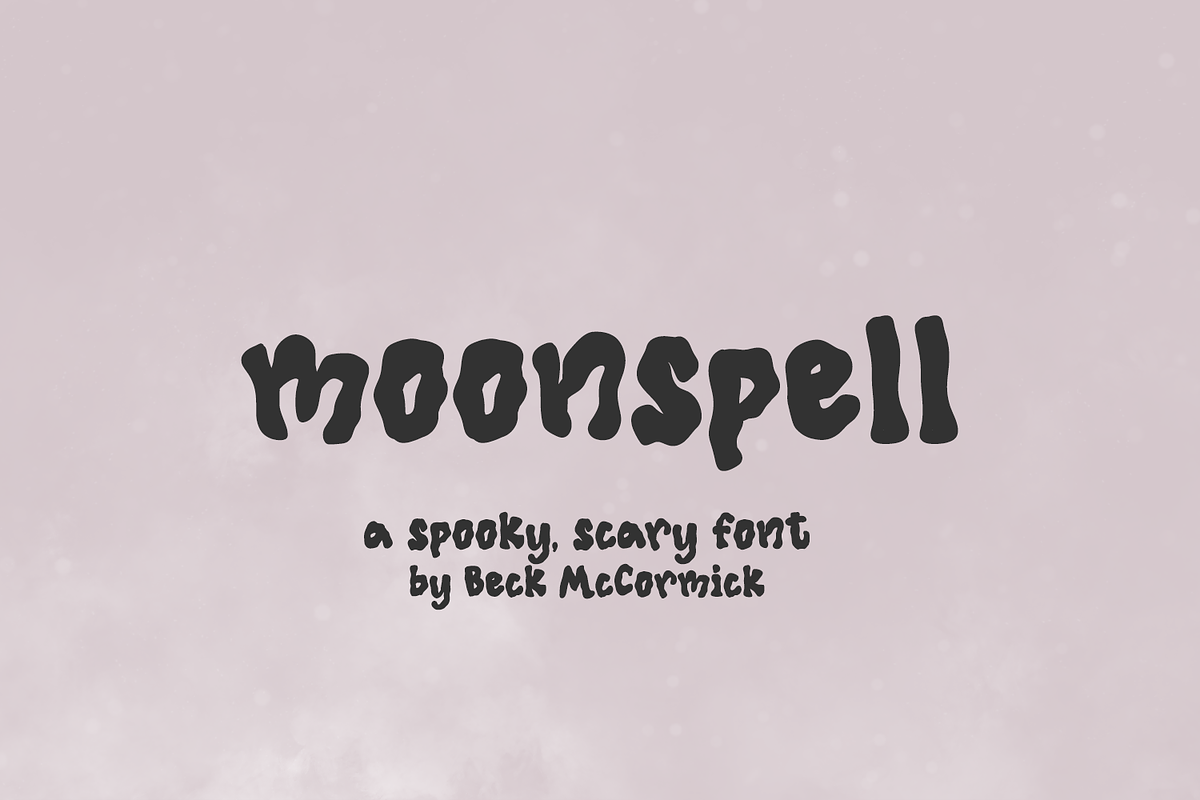 Moonspell Font - A Wavy Font, a Handwritten Font by Beck McCormick (Photo 1 of 10)