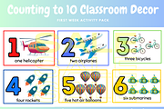 Counting to 10 Classroom Decor, a Poster Template by NailaDesignsStudio (Thumbnail 2 of 2)