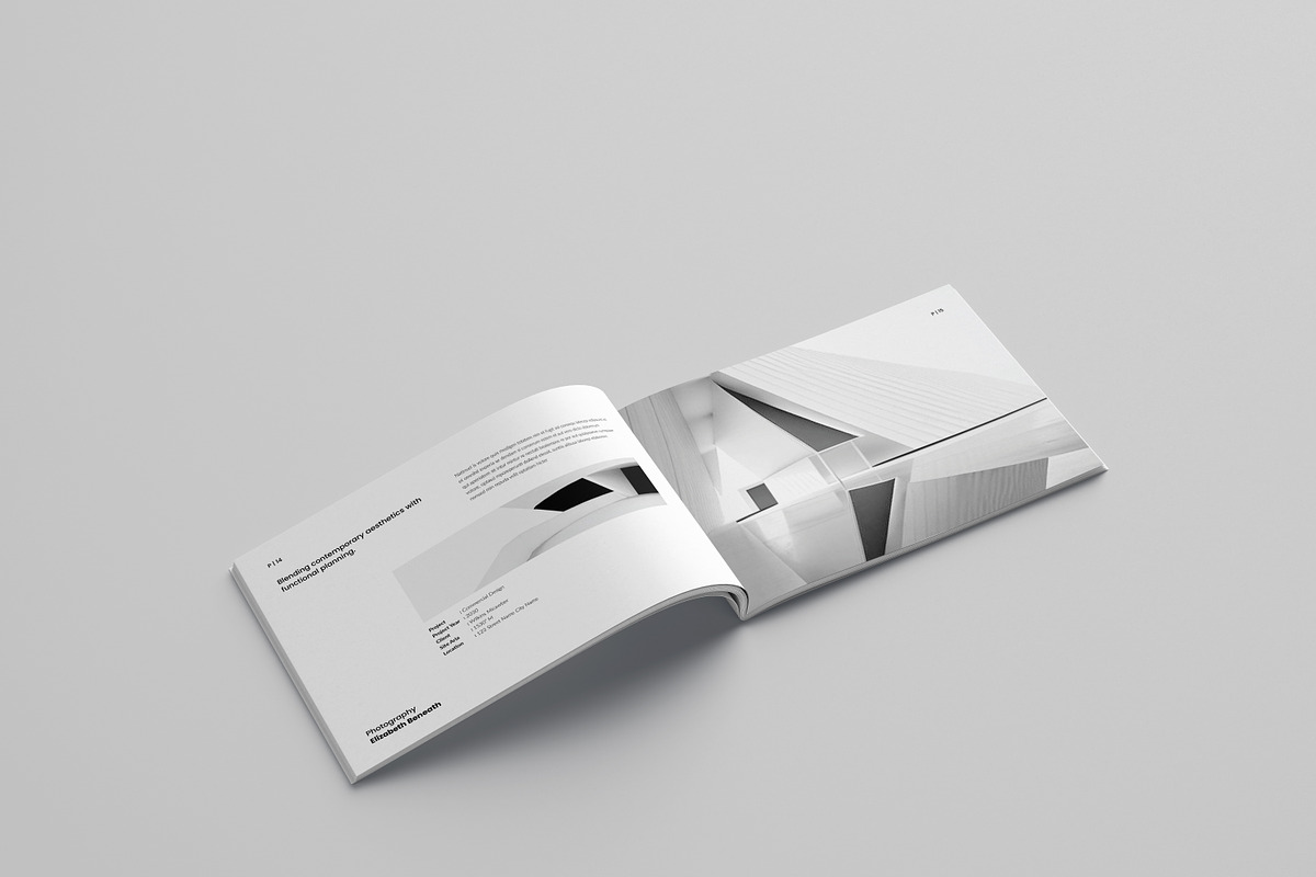 Architecture Portfolio Template, a Brochure Template by Spark_Creative (Photo 10 of 25)