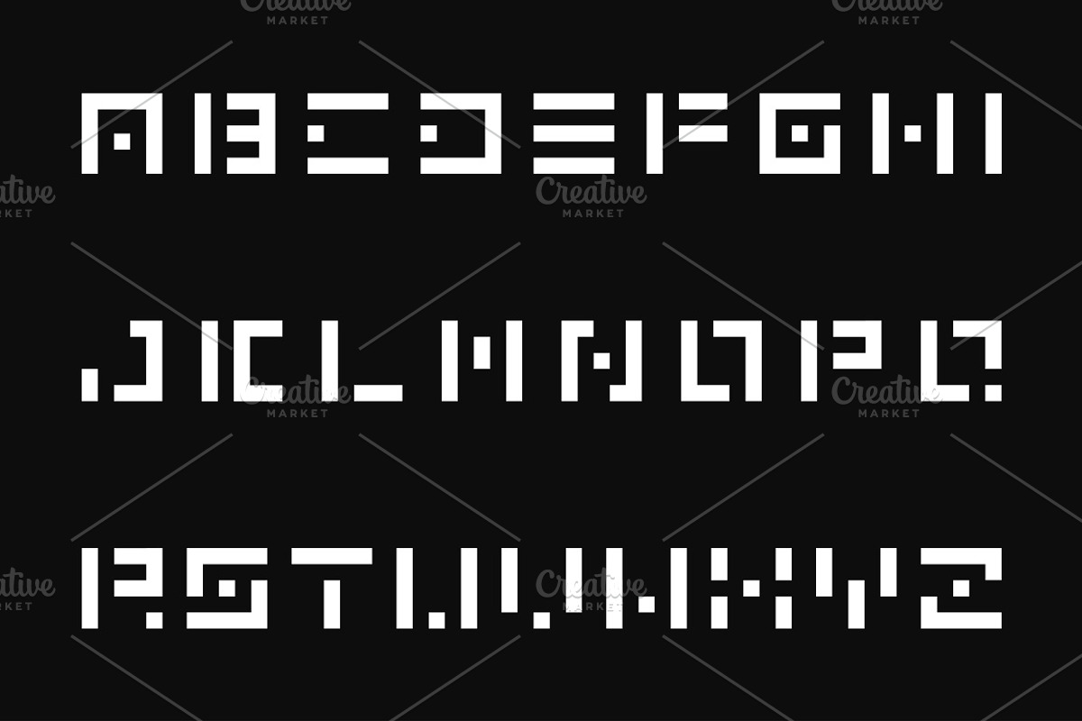 Digital english alphabet, an Object Graphic by ExpressShop (Photo 5 of 6)
