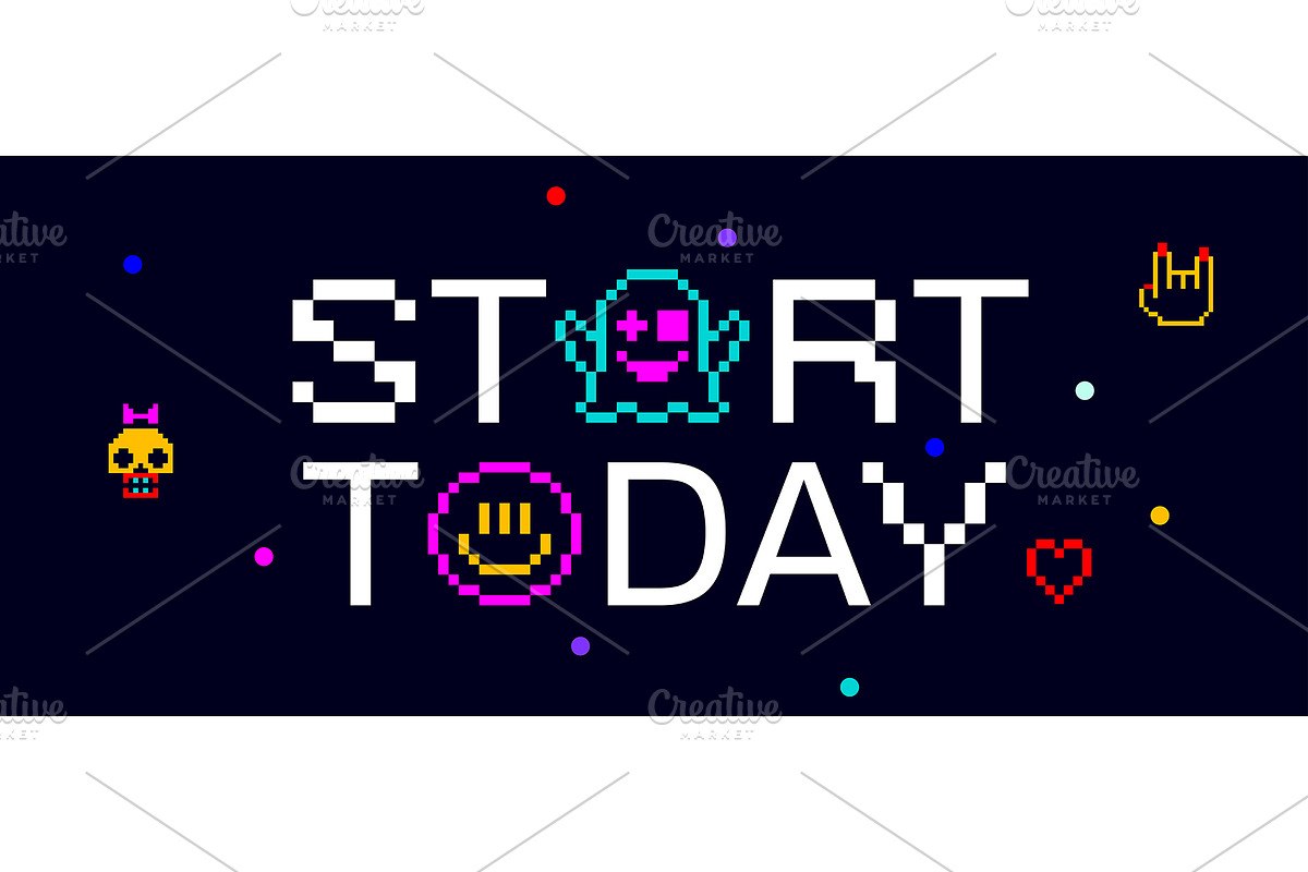 Card Start Today, an Object Illustration by Foxys Graphic (Photo 1 of 3)