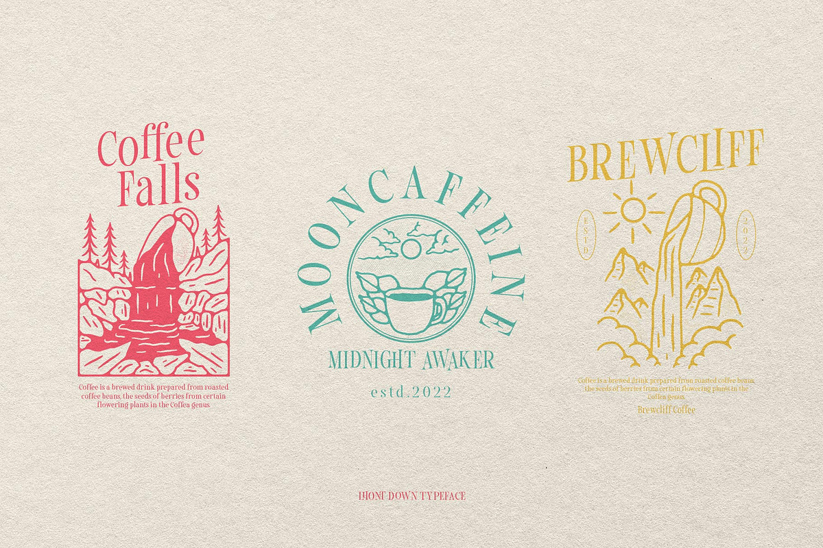 Lhont Down Typeface, a Serif Font by alit design (Photo 12 of 15)