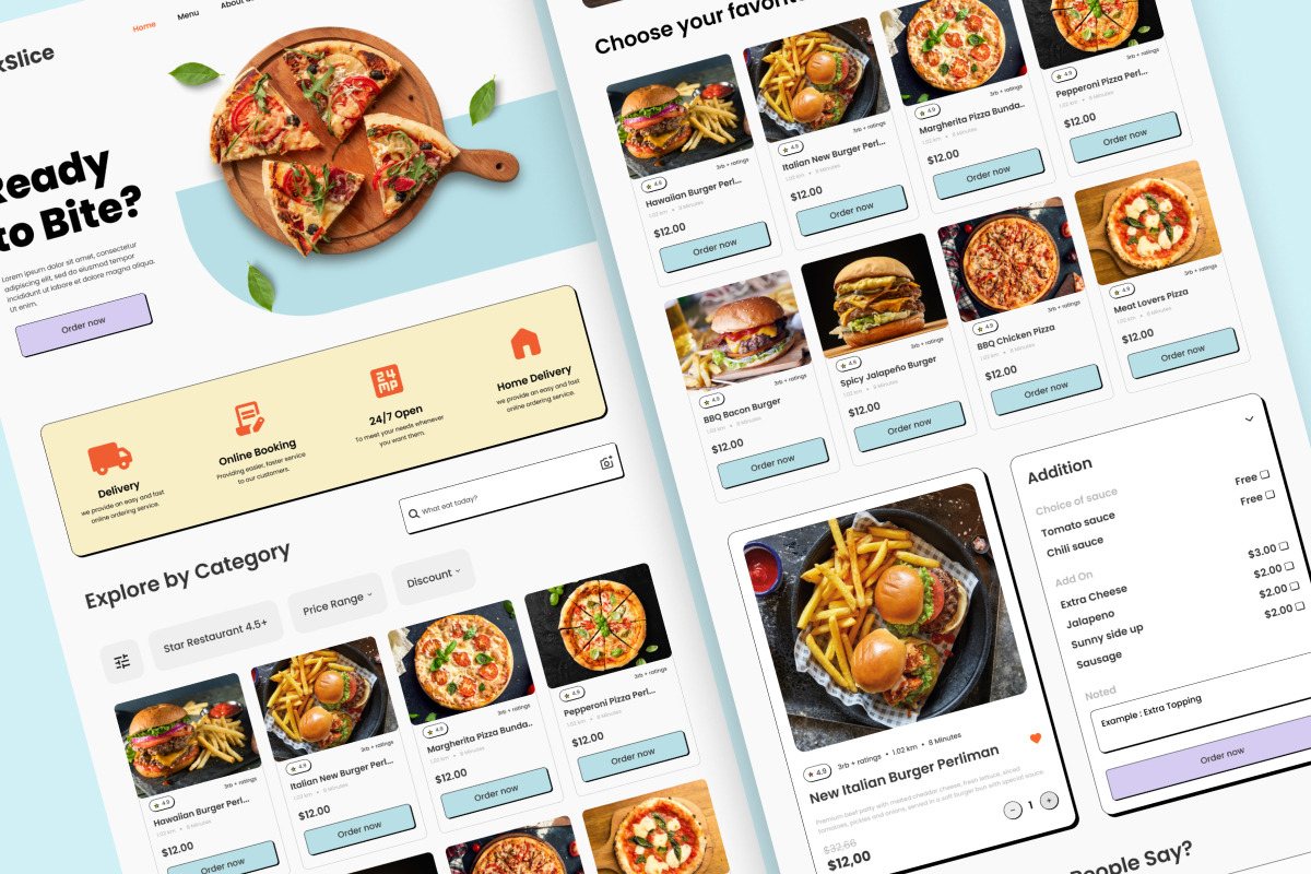 QuickSlice - Food Delivery Landing P, a Landing Page Template by twinstd (Photo 5 of 5)