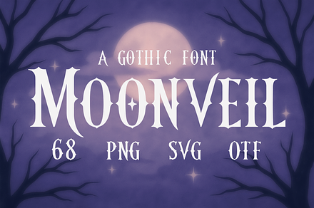 Moonveil Font, a Blackletter Font by LemonDesign
