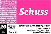 SchussSlabProHeavyIta No.20 (1 Font), a Slab Serif Font by typic schuss (Thumbnail 1 of 6)