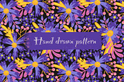 Flower mood seamless pattern, a Pattern Graphic by palllna (Thumbnail 1 of 7)