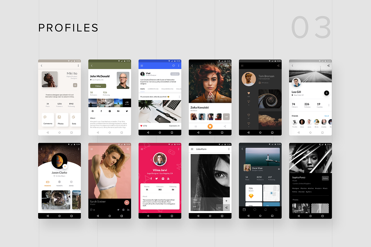 Awesome Android UI Kit, an UI Kit Template by uibundle.com