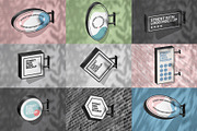 Street Sign Mockup (32 PSD Scenes), an Advertising Mockup by Traint (Thumbnail 2 of 50)