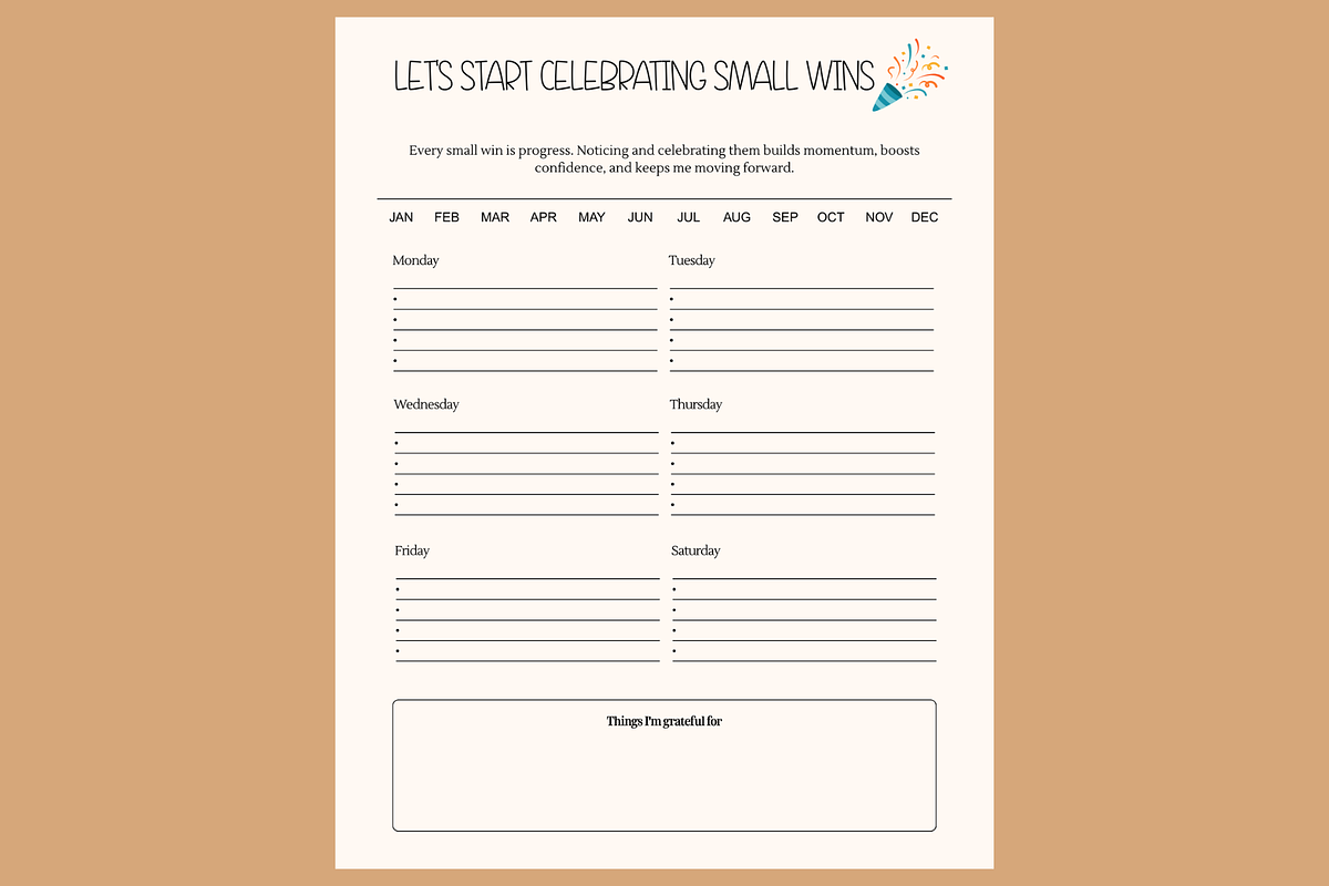 Mental Health Journal PDF Template, a Stationery Template by MIRoots Design Studio (Photo 5 of 10)