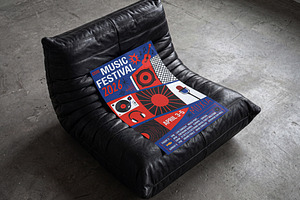 Music Festival Event Flyer Mockup, a Packaging Mockup by Designer Dude