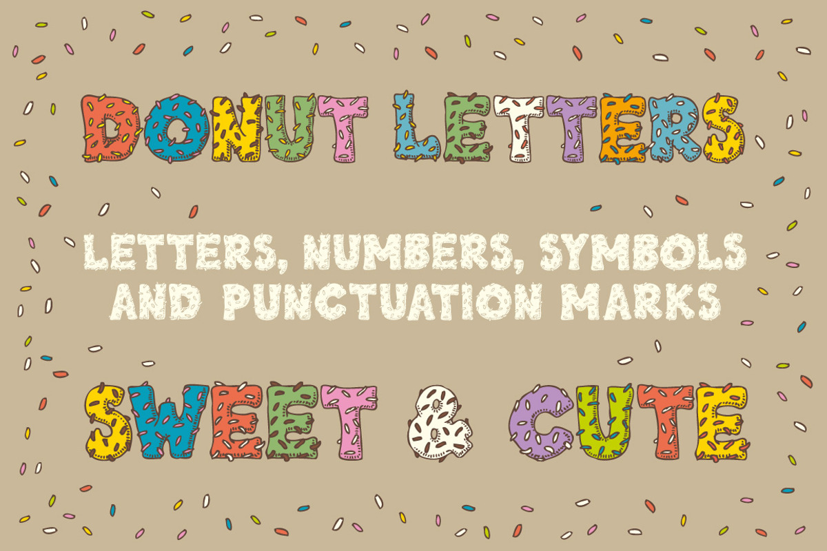 Donut  Letters, an Illustration by DeepFuze (Photo 1 of 4)