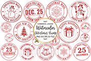 Christmas Stamp Sublimation, an Illustration by OK Design (Thumbnail 1 of 5)