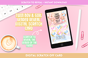 Twin Boy and Girl Gender Reveal, an App Template by SunshineStudioBoutique (Thumbnail 2 of 9)