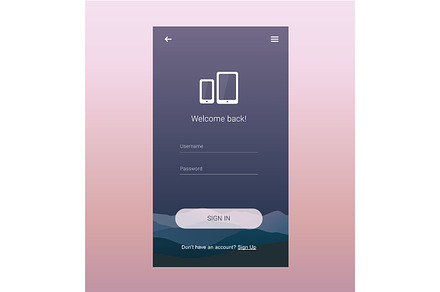 login screen ui design