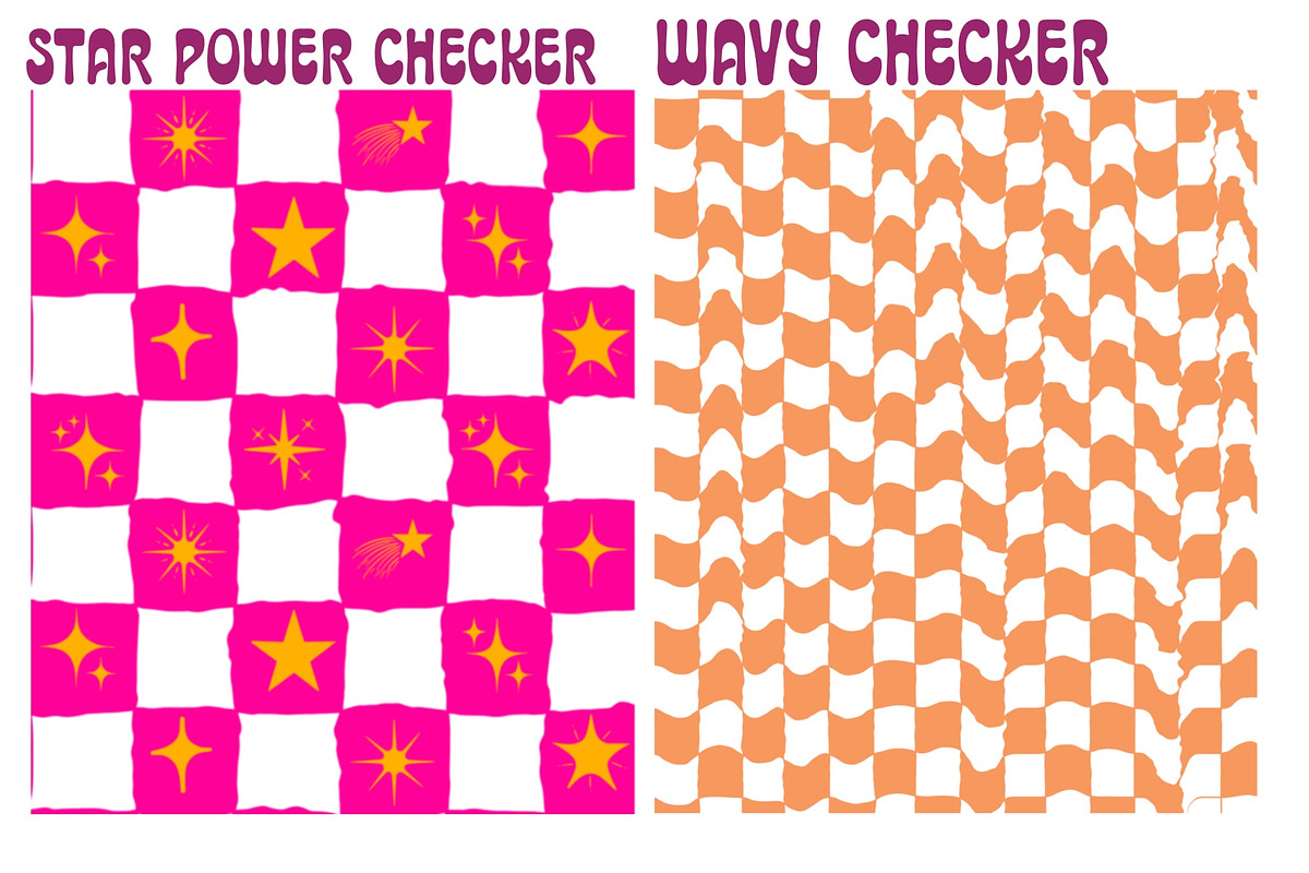 Checkered Patterns - trippy patterns, a Background Graphic by Dear Darling Design (Photo 7 of 17)
