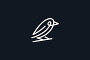 Crow Monoline Logo, a Branding & Logo Template by brandclay (Thumbnail 3 of 5)