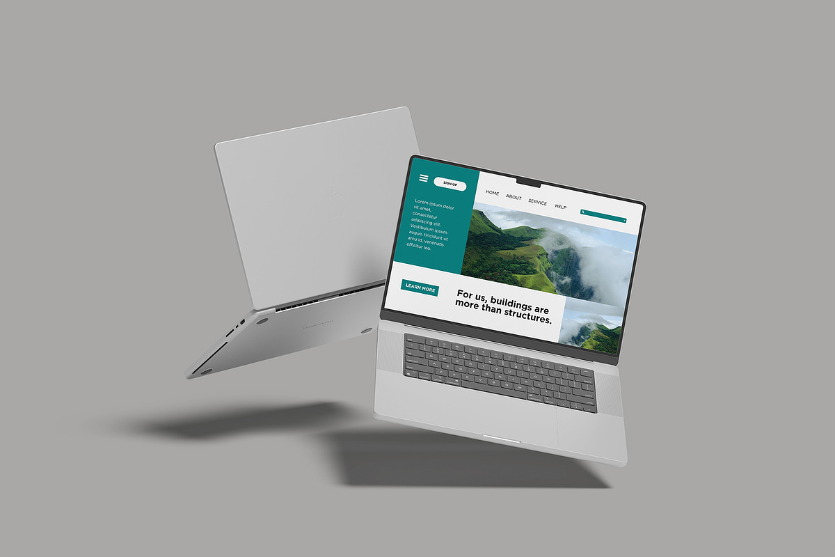 Laptop Mockup, a Device Mockup by lamorastudio (Photo 10 of 11)