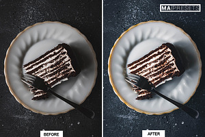 10 DARK FOOD Lightroom Presets