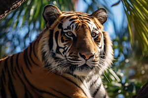 Tiger in animal cage in the zoo, an Animal Photo by AlyaAnd