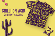 Chilli on acid | 20 funky patterns, a Pattern Graphic by Kenzagraphics (Thumbnail 1 of 9)