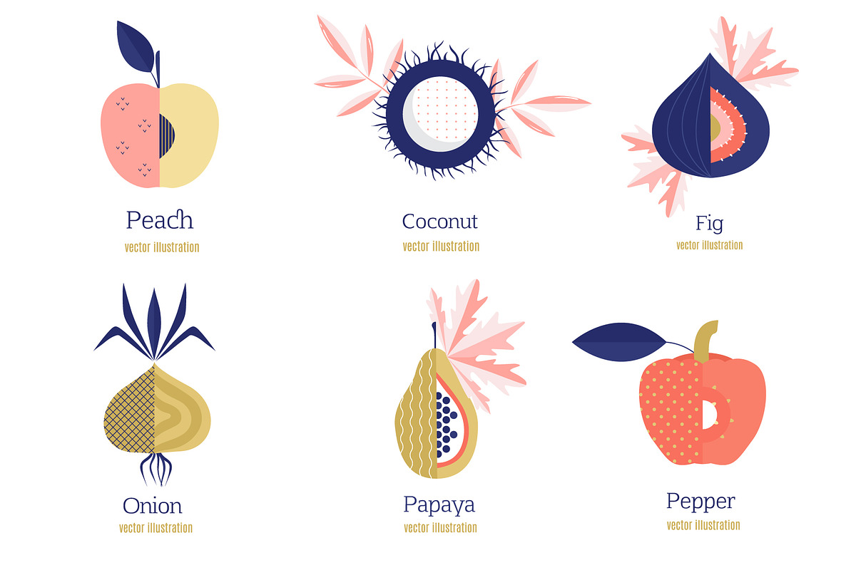 Fruits.Berries.Vegetables, a Food Illustration by TashaDraw (Photo 6 of 12)