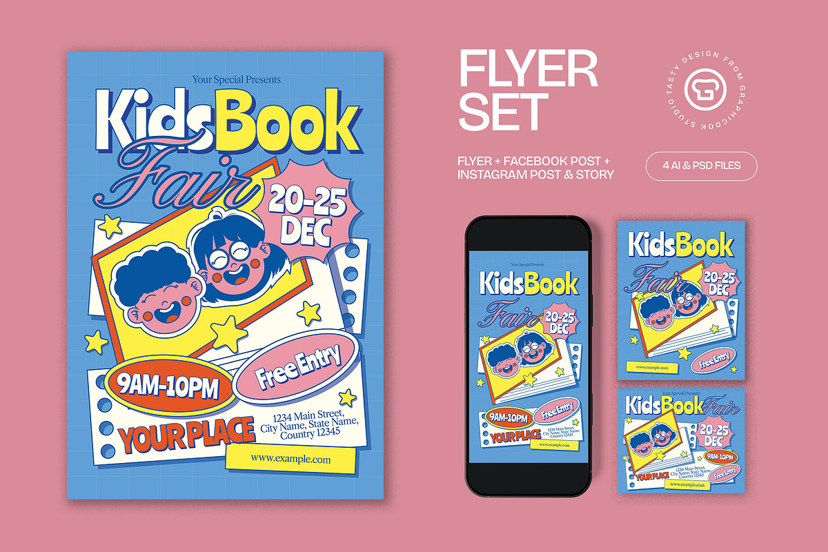 Kids Book Fair Flyer