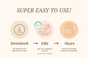 Boutique Bakery Instagram Templates, a Social Media Template by Hell Yeah Designs (Thumbnail 3 of 12)