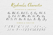 Ruderules, a Script Font by kerismaker (Thumbnail 6 of 10)