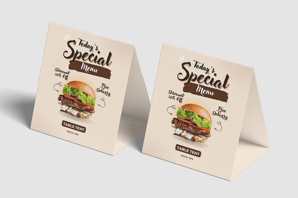 Table Tent Mockups | Table Card, an Advertising Mockup by Compositing Studio (Photo 13 of 20)