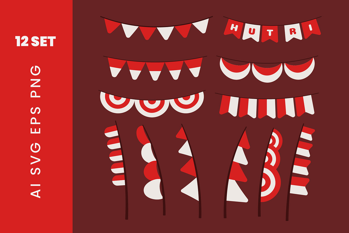 Banner & Umbul-Umbul Collection, a Decorative Illustration by Creathub Studio (Photo 2 of 4)