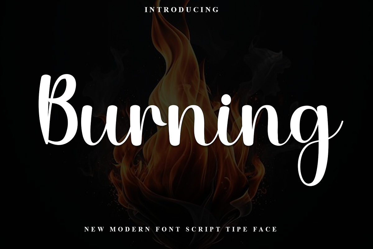 Burning, a Handwritten Font by InermediaSTUDIO (Photo 1 of 8)