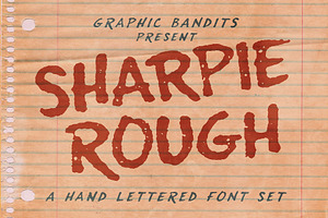 Sharpie Rough typeface