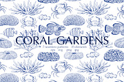 Coral gardens. Patterns collection, a Pattern Graphic by Robusta (Thumbnail 1 of 16)