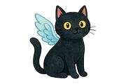 Black Cat Clipart, an Illustration by Daily.Designs (Thumbnail 3 of 5)