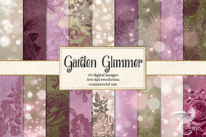 Garden Glimmer Digital Paper