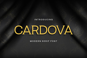 Cardova Modern Serif Font