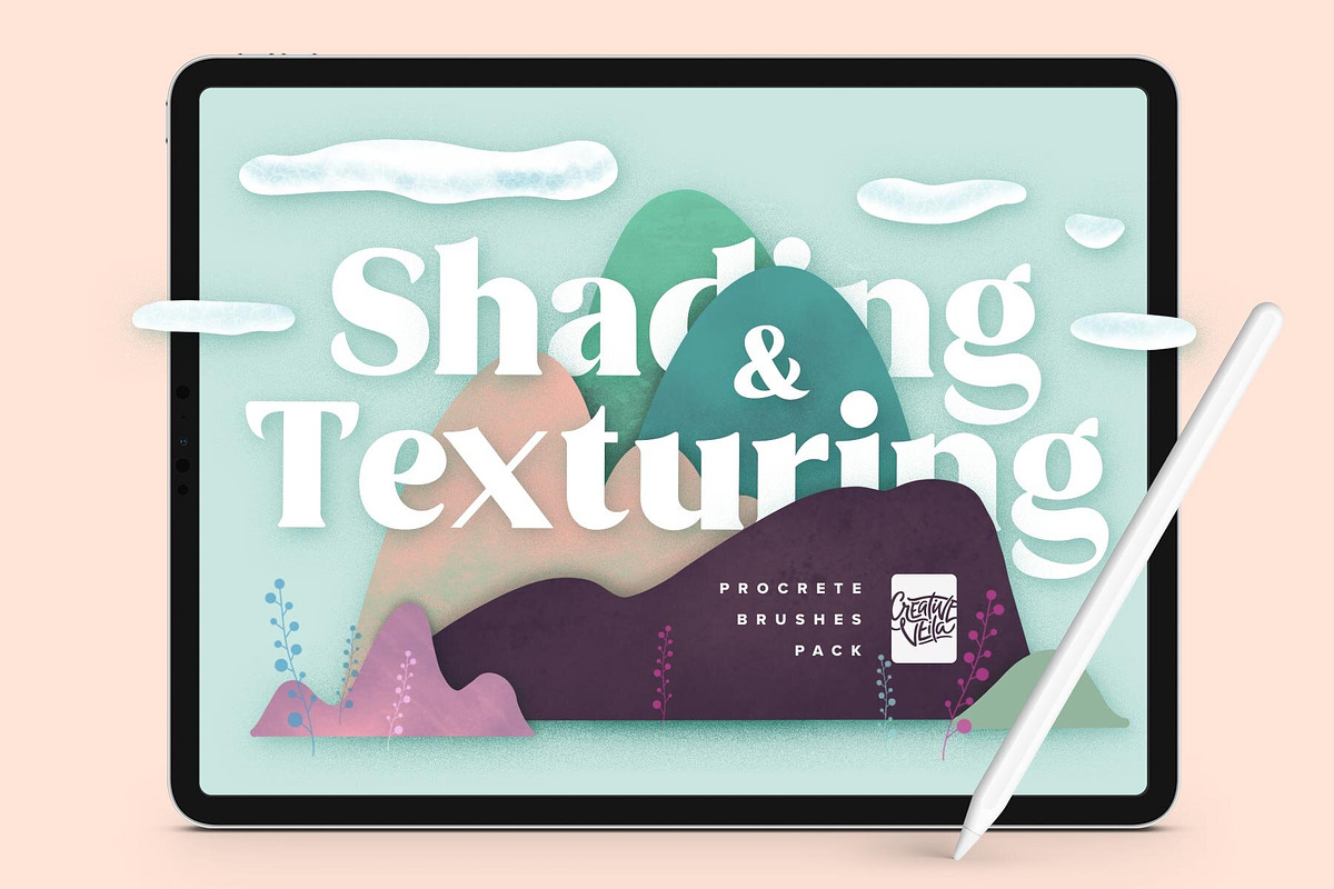 Natural Texture Procreate Brushes, a Brush Add-On by Creative Veila (Photo 1 of 10)